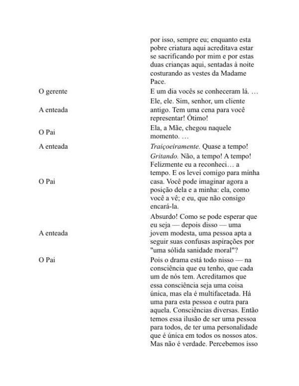 Seis personagens em busca de um autor - Luigi Pirandello (Six Characters in Search of an Author - Portugues) - Image 2