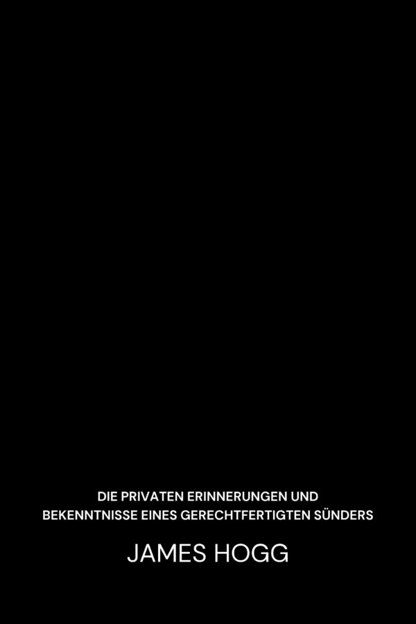 Die privaten Erinnerungen und Bekenntnisse eines gerechtfertigten Sünders - James Hogg (The Private Memoirs and Confessions of a Justified Sinner - Deutsch)