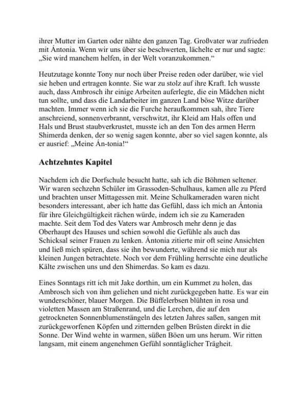 Meine Antonia - Willa Cather (My Ántonia - Deutsch) - Image 2