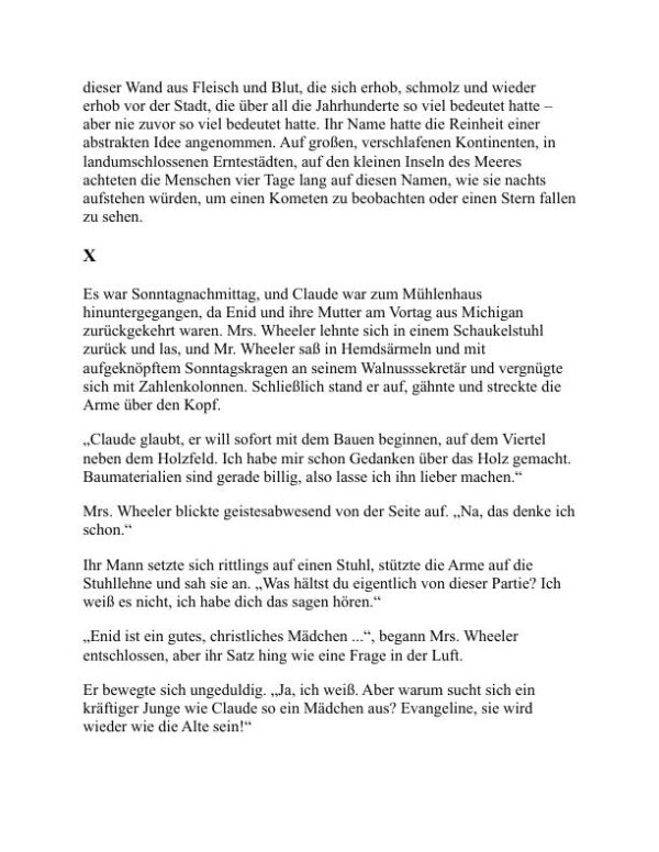 Einer von uns - Willa Cather (One of Ours - Deutsch) - Image 2