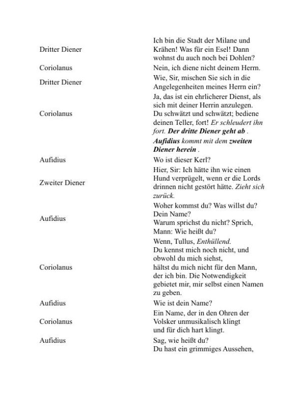 Coriolanus - William Shakespeare (Coriolanus - Deutsch) - Image 2