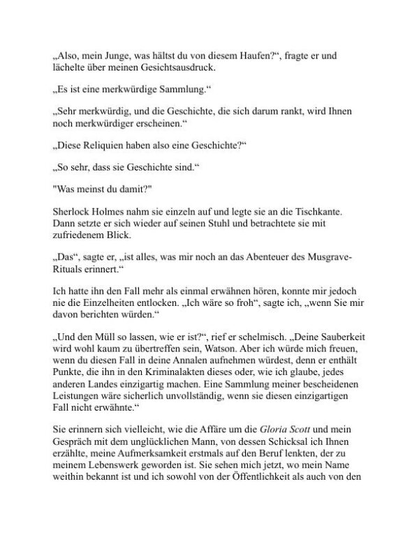 Die Memoiren von Sherlock Holmes - Arthur Conan Doyle (The Memoirs of Sherlock Holmes - Deutsch) - Image 2