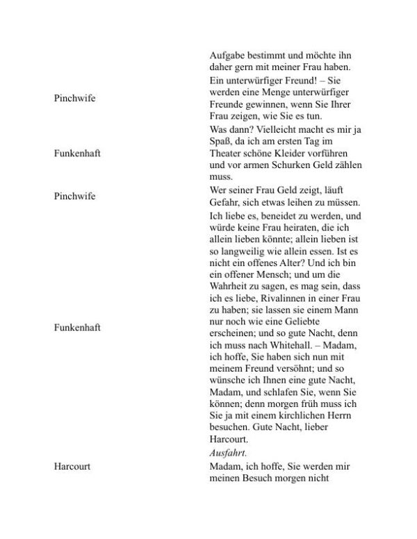 Die Landfrau - William Wycherley (The Country Wife - Deutsch) - Image 2