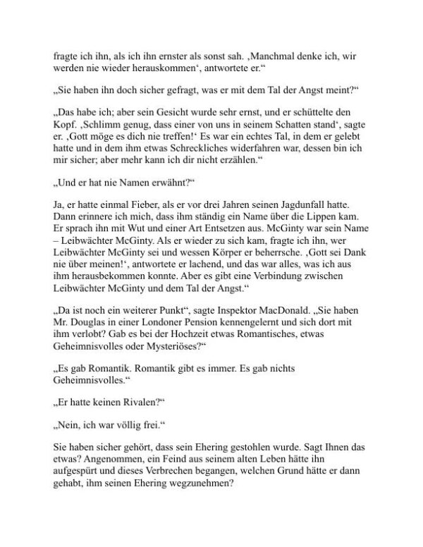 Das Tal der Angst - Arthur Conan Doyle (The Valley of Fear - Deutsch) - Image 2