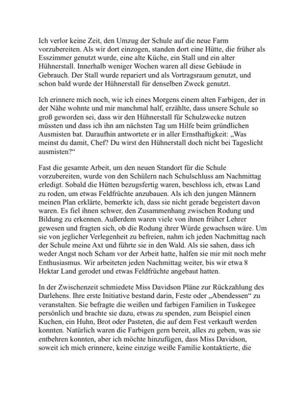 Auf aus der Sklaverei - Booker T. Washington (Up from Slavery - Deutsch) - Image 2