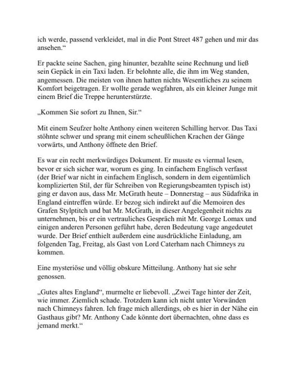 Das Geheimnis der Schornsteine - Agatha Christie (The Secret of Chimneys - Deutsch) - Image 2
