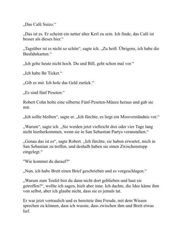 Auch die Sonne geht auf - Ernest Hemingway (The Sun Also Rises - Deutsch) - Image 2