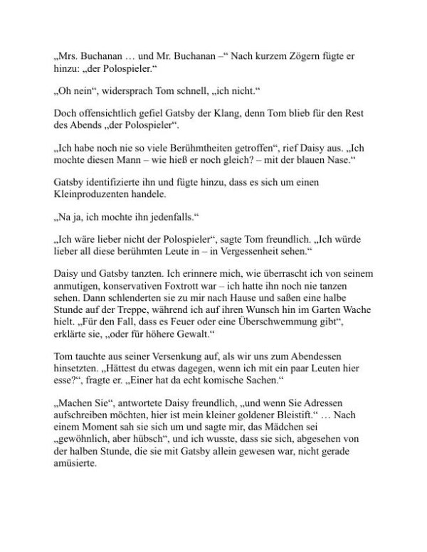 Der große Gatsby - F. Scott Fitzgerald (The Great Gatsby - Deutsch) - Image 2