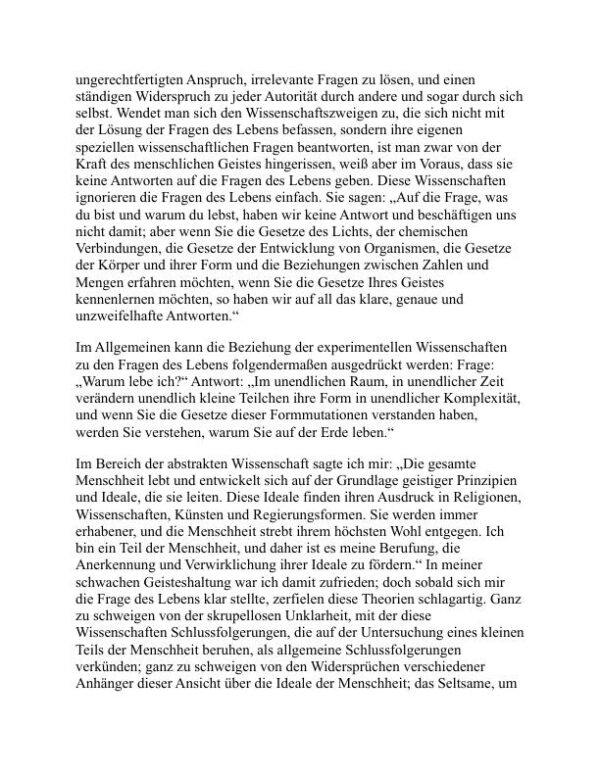 Ein Geständnis - Leo Tolstoy (A Confession - Deutsch) - Image 2