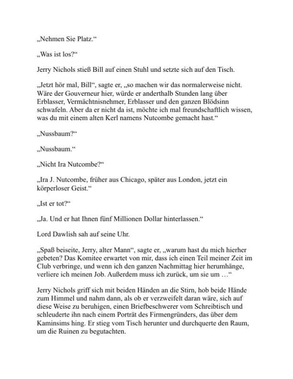 Unruhiges Geld - P. G. Wodehouse (Uneasy Money - Deutsch) - Image 2