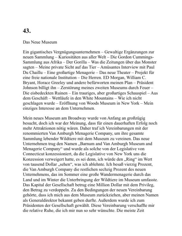 Kämpfe und Triumphe - P. T. Barnum (Struggles and Triumphs - Deutsch) - Image 2