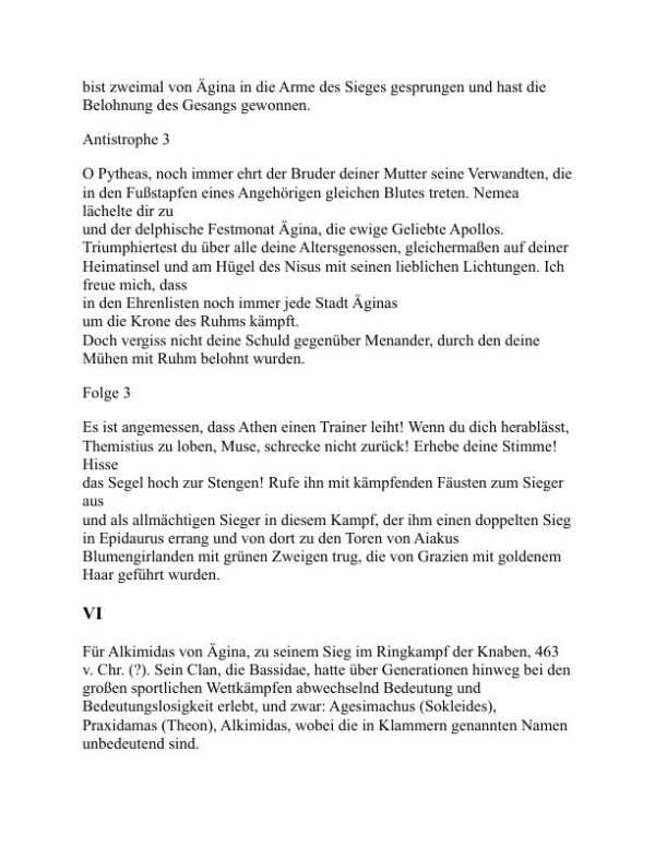 Siegesoden - Pindar (Victory Odes - Deutsch) - Image 2