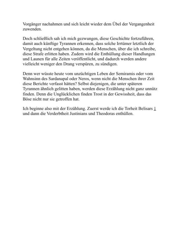Die geheime Geschichte - Procopius (The Secret History - Deutsch) - Image 2