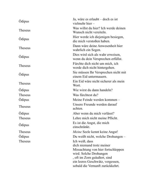 Ödipus auf Kolonos - Sophocles (Oedipus at Colonus - Deutsch) - Image 2