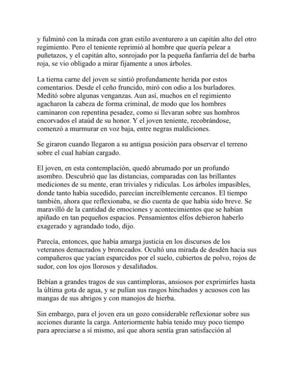 La insignia roja del coraje - Stephen Crane (The Red Badge of Courage - Espanol) - Image 2