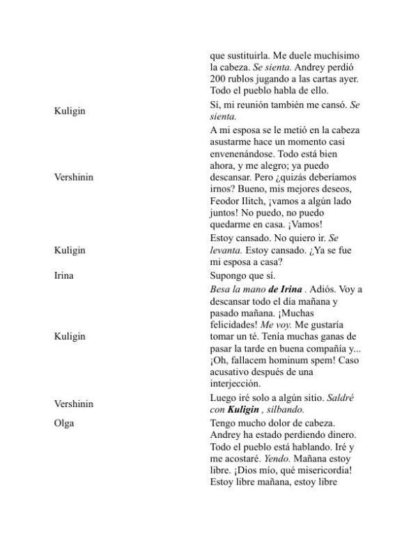 Tres hermanas - Anton Chekhov (Three Sisters - Espanol) - Image 2
