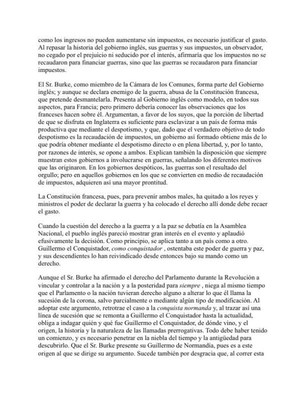 Los derechos del hombre - Thomas Paine (The Rights of Man - Espanol) - Image 2