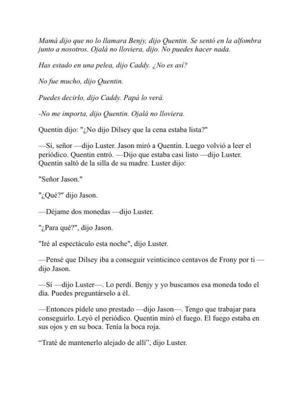 El ruido y la furia - William Faulkner (The Sound and the Fury - Espanol) - Image 2