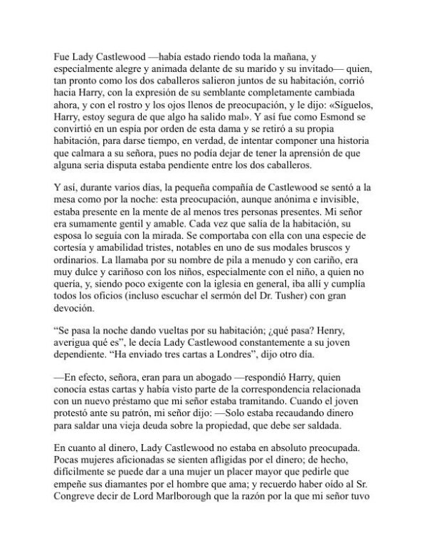 La historia de Henry Esmond - William Makepeace Thackeray (The History of Henry Esmond - Espanol) - Image 2