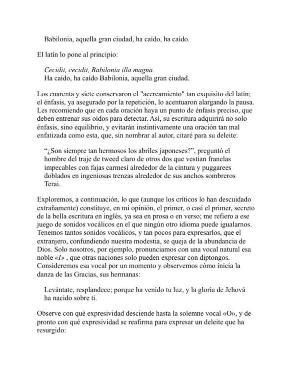 Sobre el arte de escribir - Arthur Quiller-Couch (On the Art of Writing - Espanol) - Image 2
