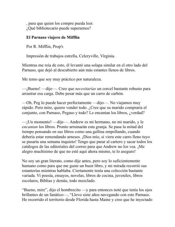 Parnaso sobre ruedas - Christopher Morley (Parnassus on Wheels - Espanol) - Image 2