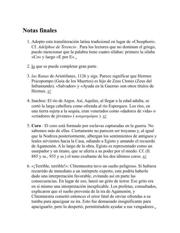 Los portadores de libaciones - Aeschylus (The Libation Bearers - Espanol) - Image 2
