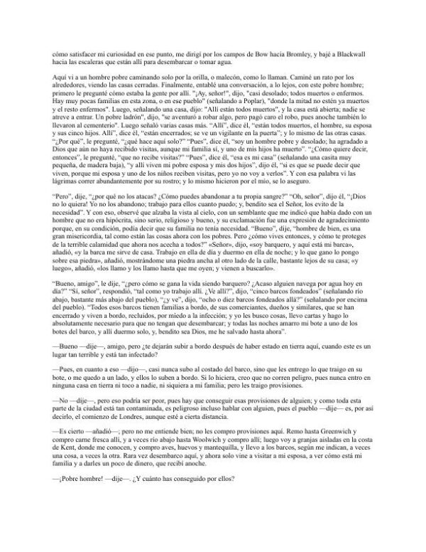 Un diario del año de la peste - Daniel Defoe (A Journal of the Plague Year - Espanol) - Image 2