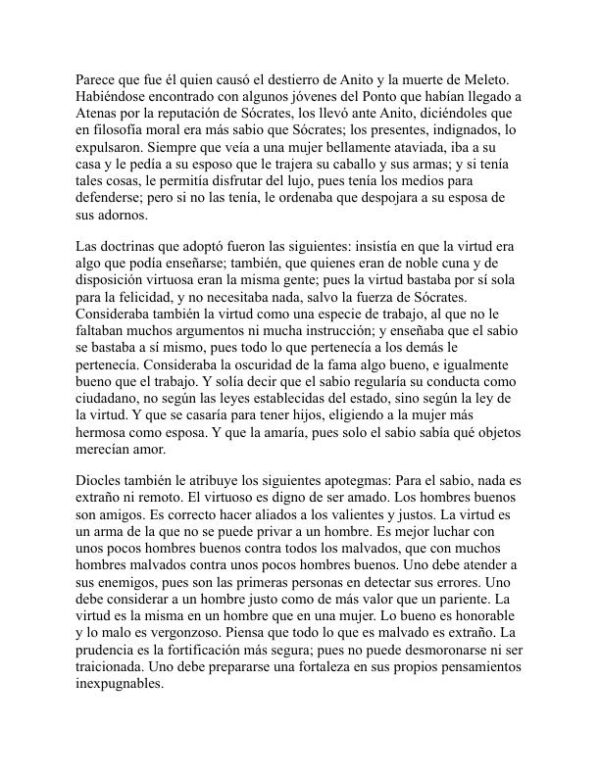 Las vidas y opiniones de filósofos eminentes - Diogenes Laërtius (The Lives and Opinions of Eminent Philosophers - Espanol) - Image 2