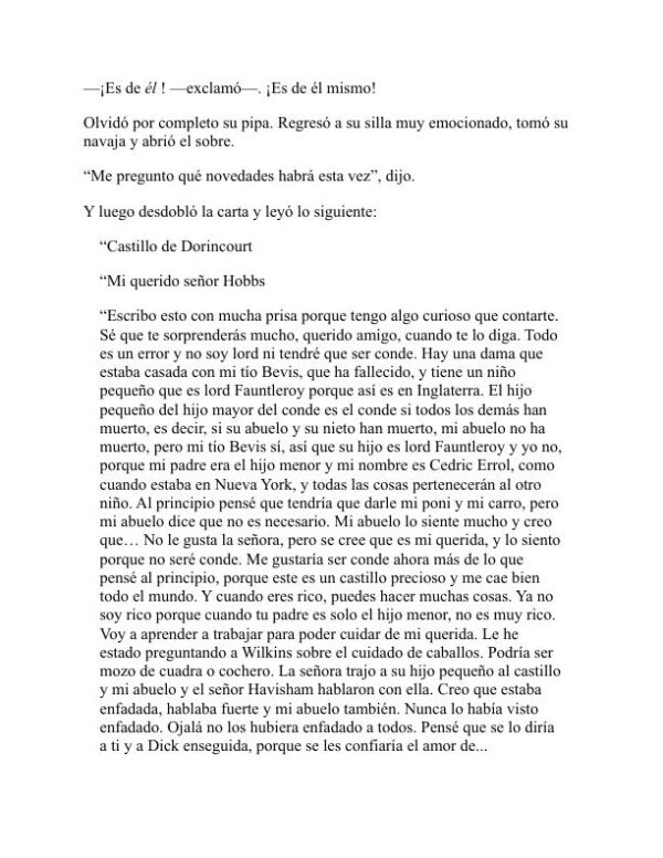 El pequeño Lord Fauntleroy - Frances Hodgson Burnett (Little Lord Fauntleroy - Espanol) - Image 2