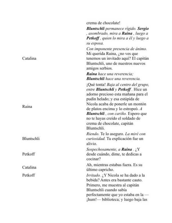 Los brazos y el hombre - George Bernard Shaw (Arms and the Man - Espanol) - Image 2