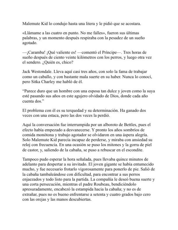 El hijo del lobo - Jack London (The Son of the Wolf - Espanol) - Image 2