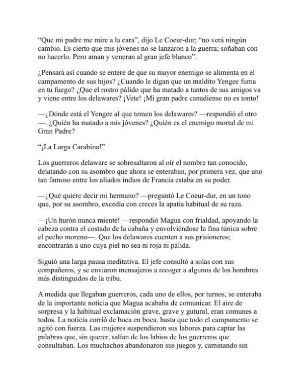 El último de los mohicanos - James Fenimore Cooper (The Last of the Mohicans - Espanol) - Image 2