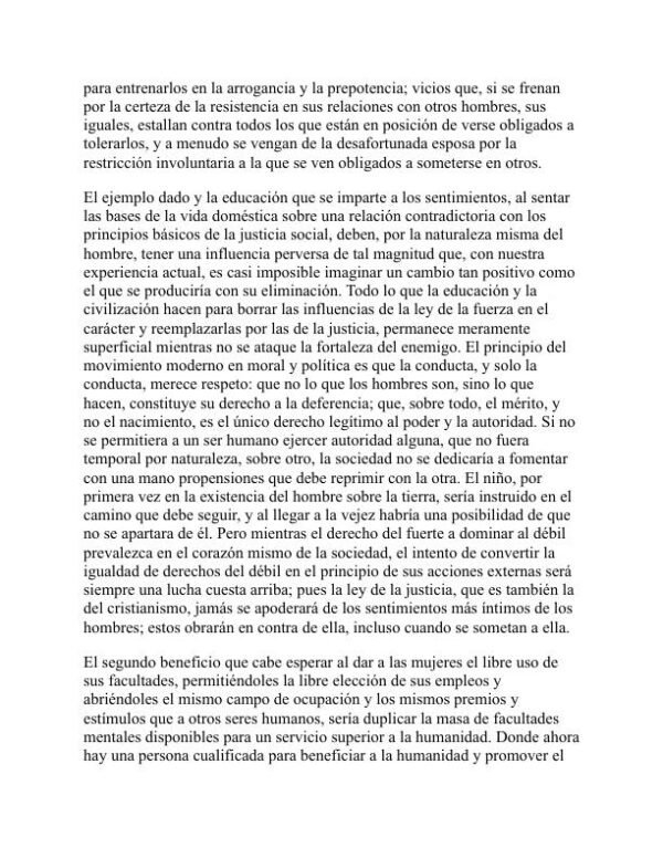 La sujeción de la mujer - John Stuart Mill (The Subjection of Women - Espanol) - Image 2