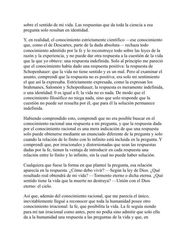 Una confesión - Leo Tolstoy (A Confession - Espanol) - Image 2