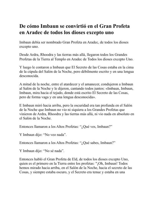 Los dioses de Pegāna - Lord Dunsany (The Gods of Pegāna - Espanol) - Image 2