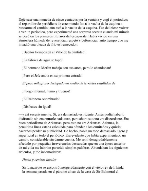 Un yanqui de Connecticut en la corte del Rey Arturo - Mark Twain (A Connecticut Yankee in King Arthur’s Court - Espanol) - Image 2