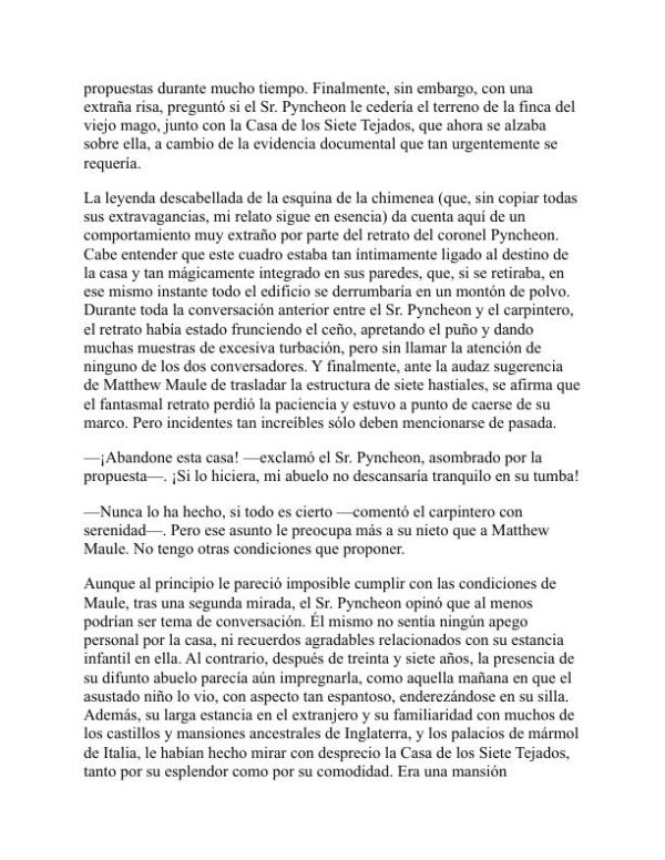 La Casa de los Siete Tejados - Nathaniel Hawthorne (The House of the Seven Gables - Espanol) - Image 2
