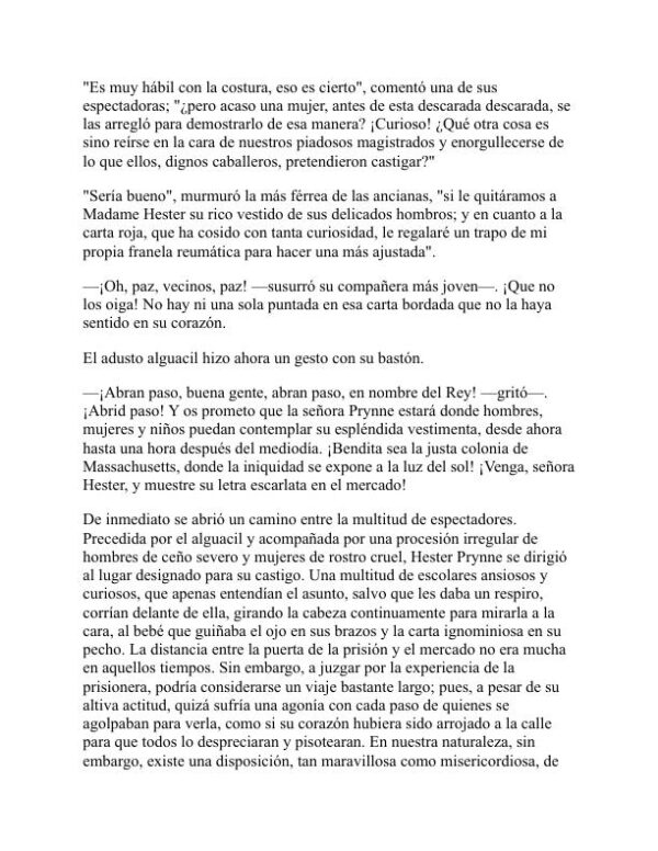 La letra escarlata - Nathaniel Hawthorne (The Scarlet Letter - Espanol) - Image 2