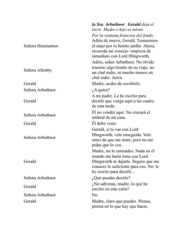 Una mujer sin importancia - Oscar Wilde (A Woman of No Importance - Espanol) - Image 2