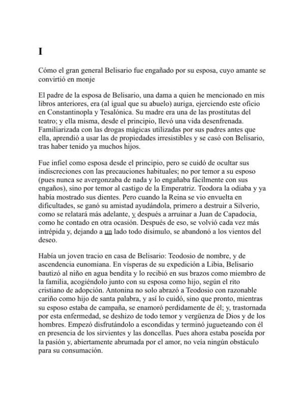La historia secreta - Procopius (The Secret History - Espanol) - Image 2