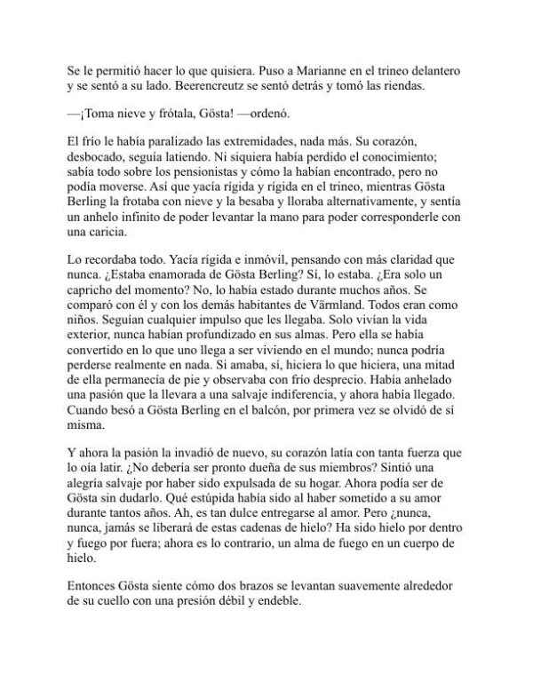 La historia de Gösta Berling - Selma Lagerlöf (The Story of Gösta Berling - Espanol) - Image 2