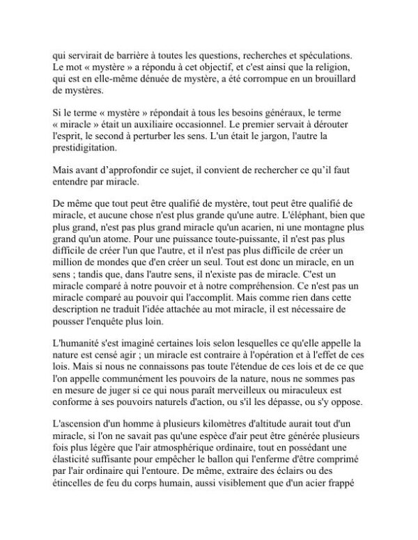 L'âge de raison - Thomas Paine (The Age of Reason - Francais) - Image 2