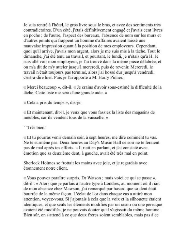 Les Mémoires de Sherlock Holmes - Arthur Conan Doyle (The Memoirs of Sherlock Holmes - Francais) - Image 2