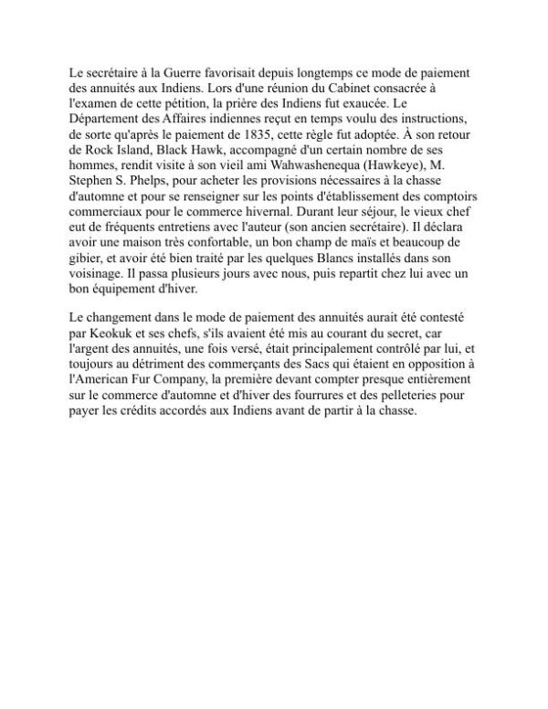 L'autobiographie de Ma-Ka-Tai-Me-She-Kia-Kiak, ou Black Hawk - Black Hawk (The Autobiography of Ma-Ka-Tai-Me-She-Kia-Kiak, or Black Hawk - Francais) - Image 2
