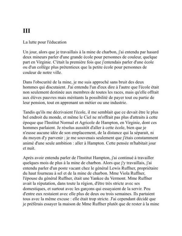 Sortir de l'esclavage - Booker T. Washington (Up from Slavery - Francais) - Image 2