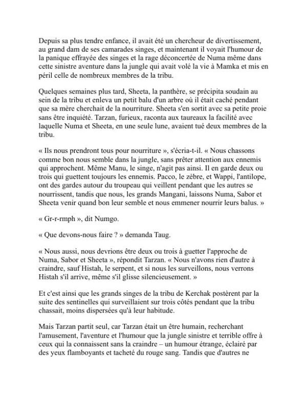 Les Contes de la Jungle de Tarzan - Edgar Rice Burroughs (Jungle Tales of Tarzan - Francais) - Image 2
