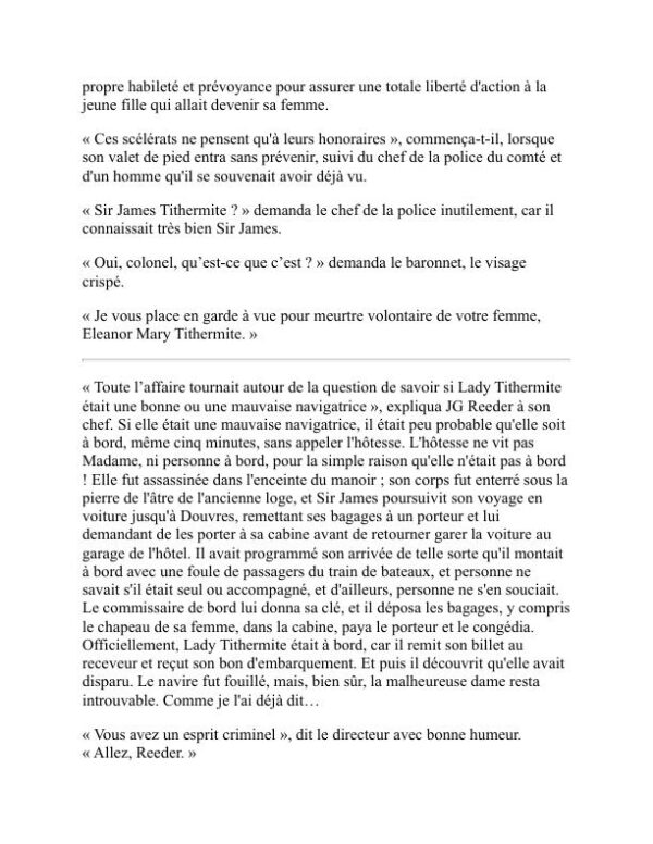 L'esprit de M. JG Reeder - Edgar Wallace (The Mind of Mr. J. G. Reeder - Francais) - Image 2