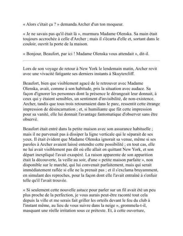 L'âge de l'innocence - Edith Wharton (The Age of Innocence - Francais) - Image 2
