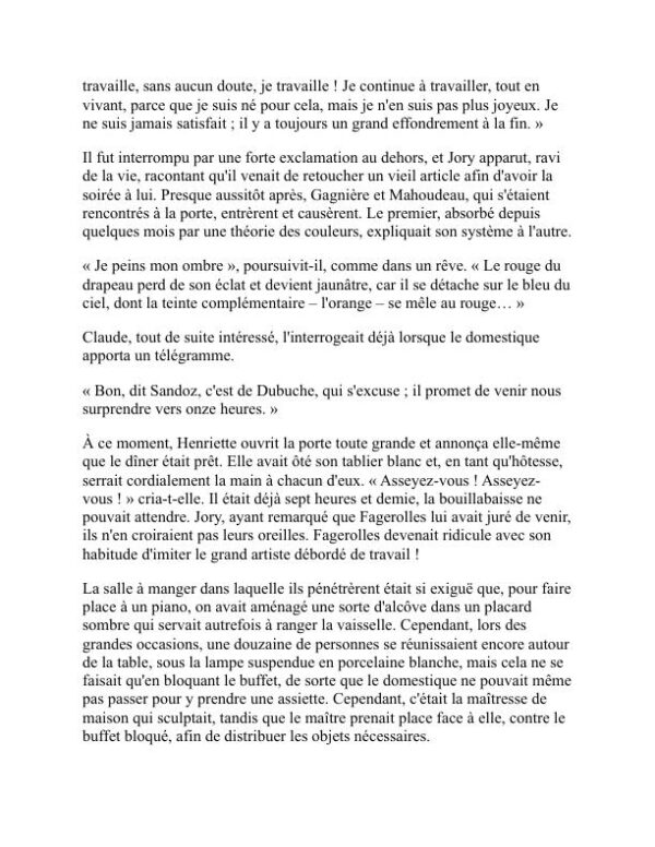 Son chef-d'œuvre - Émile Zola (His Masterpiece - Francais) - Image 2