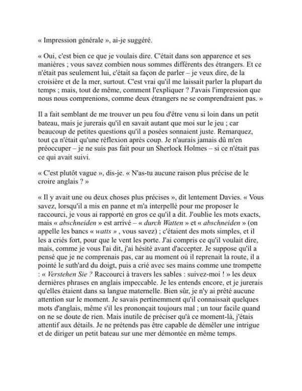 L'énigme des sables - Erskine Childers (The Riddle of the Sands - Francais) - Image 2